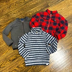 Sweater jacket and zip up bundle